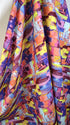 100% Linen - 'Painterly' – Multi | Pink & Purple